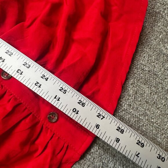 Walter Baker Odette Ruched Off Shoulder Dress Tomato Red Women's Size 6 - Picture 5 of 7